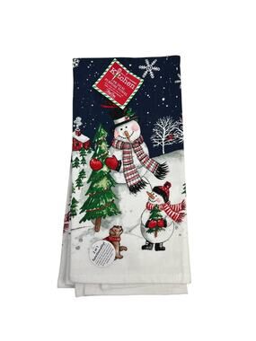 Snowman Dish Towels - Set of Two - NWT